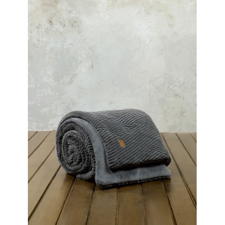Κουβερτοπάπλωμα Μονό Nima Velva Dark Gray 160x220