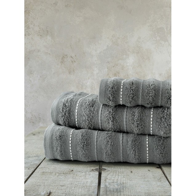 Σετ Πετσέτες 3 Τεμαχίων Nima Aura Dark Gray...