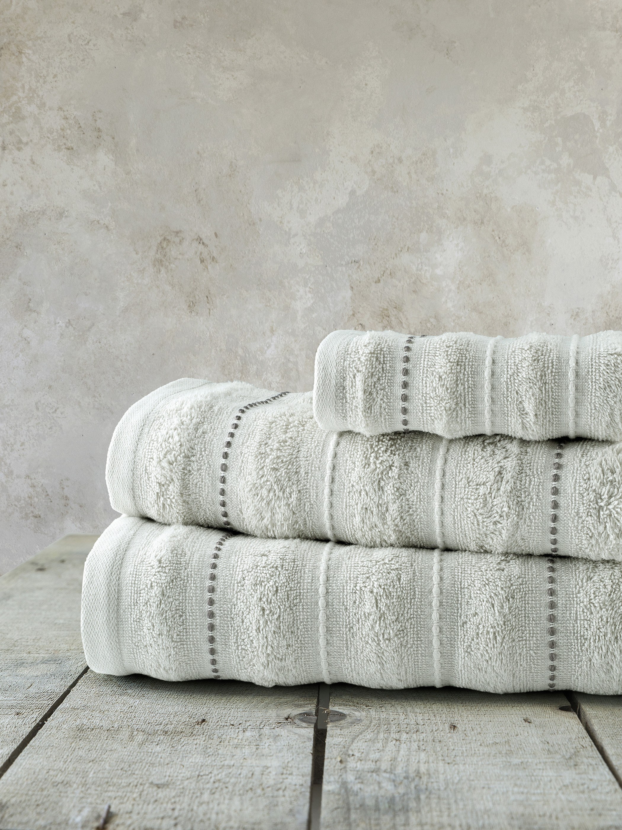 Σετ Πετσέτες 3 Τεμαχίων Nima Aura Light Gray 30x50+50x9