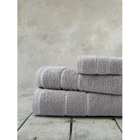 Σετ Πετσέτες 3 Τεμαχίων Nima Pivot Gray 30x50+50x90+70x140