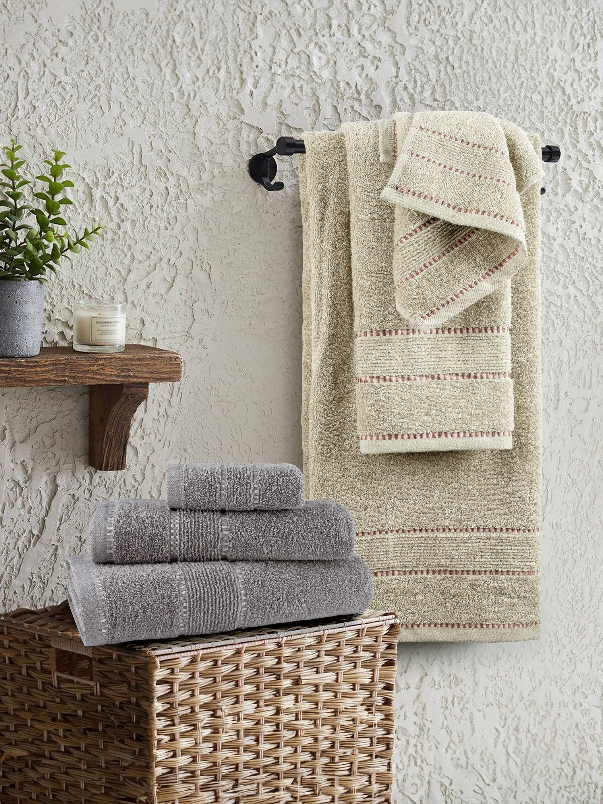 Nima - ΣΗΜΑΝΤΙΚΟ: Σε περίπτωση διαφοράς τιμής από το κατάστημα ισχύει παντα και μόνο η τιμή του καταστήματος Σετ Πετσέτες 3 Τεμαχίων Nima Pivot Beige 30x50+50x90+70