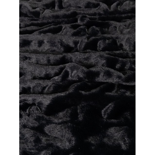 Κουβέρτα Υπέρδιπλη Nima Mossy Black 220x240