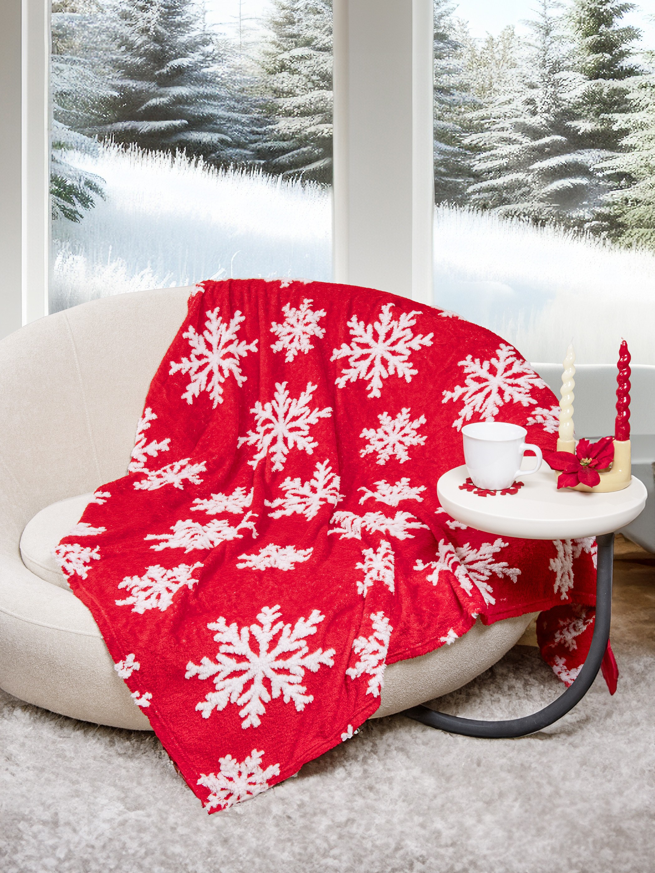 Κουβέρτα Καναπέ Nima Snowtime 130x170