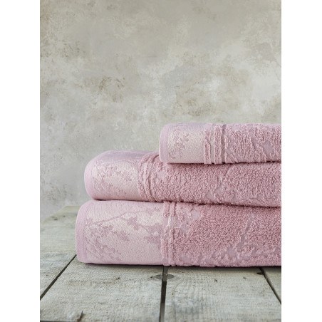 Σετ Πετσέτες 3 Τεμαχίων Nima Inverno Pink 30x50+50x90+70x140