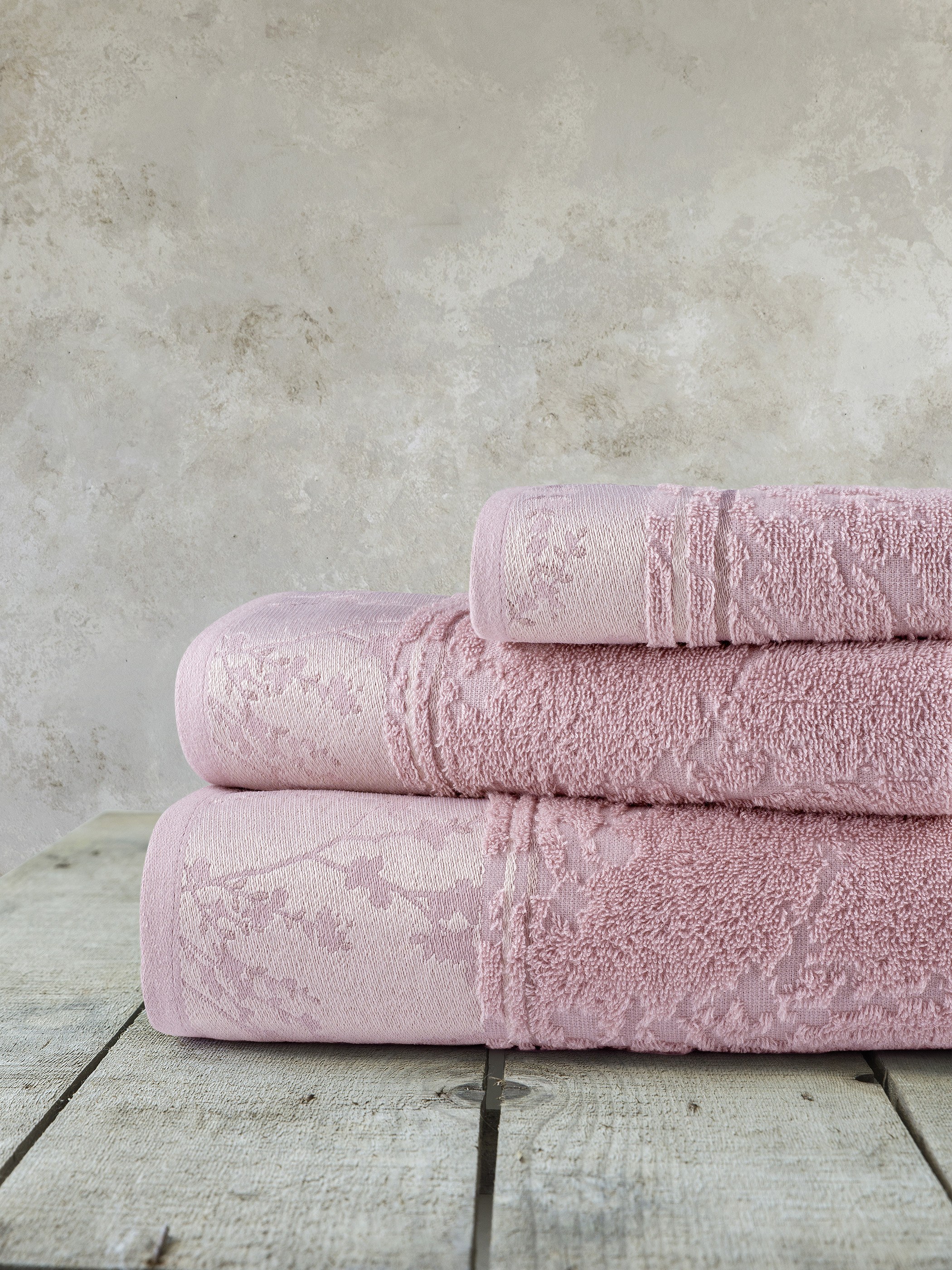 Nima - ΣΗΜΑΝΤΙΚΟ: Σε περίπτωση διαφοράς τιμής από το κατάστημα ισχύει παντα και μόνο η τιμή του καταστήματος Σετ Πετσέτες 3 Τεμαχίων Nima Inverno Pink 30x50+50x90+7