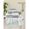 Σετ Πετσέτες 3 Τεμαχίων Nima Allora Gray 30x50+50x90+70x140