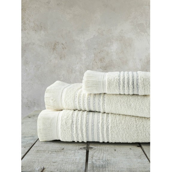 Πετσέτα Προσώπου Nima Allora Light Beige 50x90