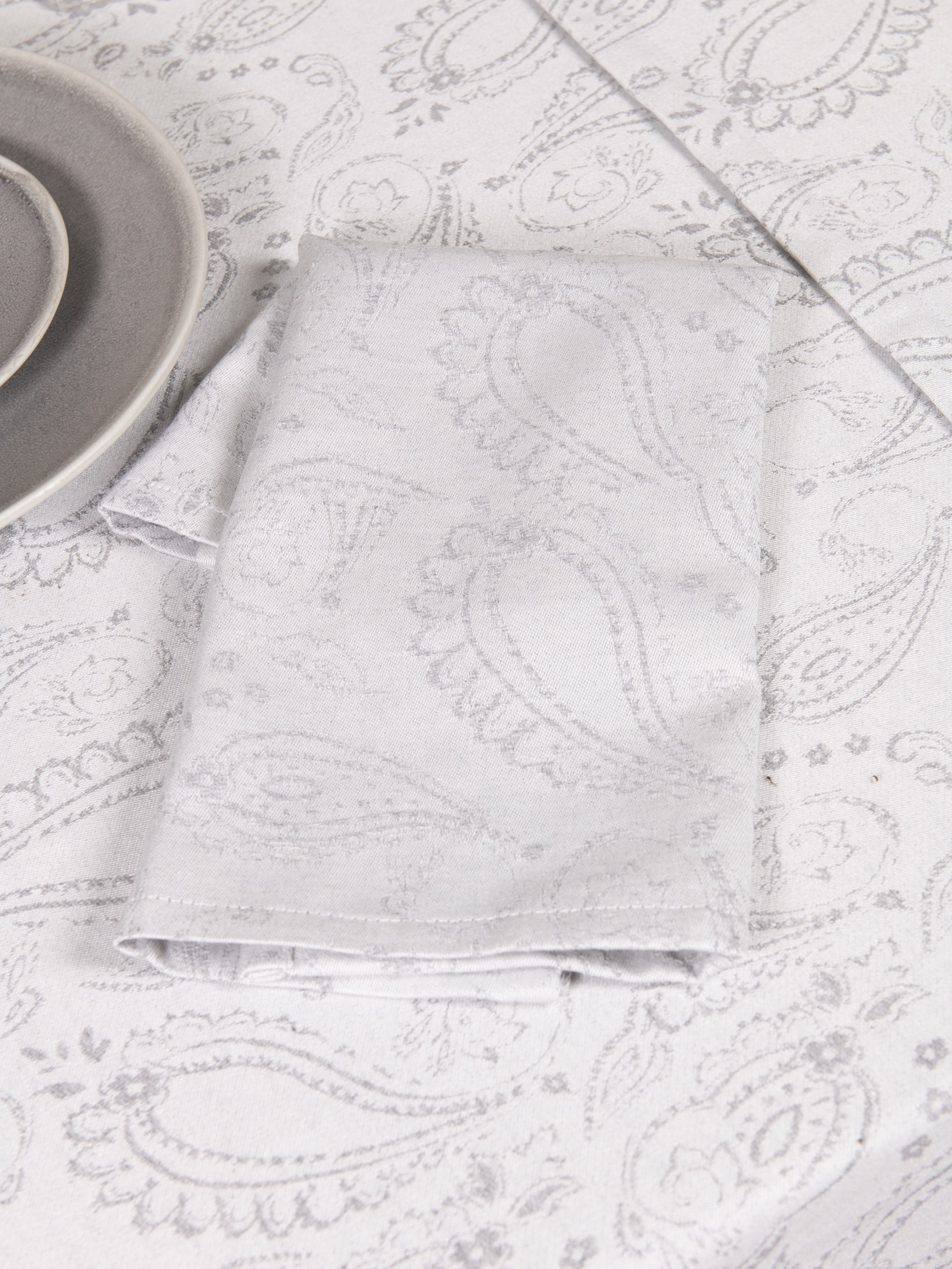 Nima Σετ Πετσέτες Φαγητού 4 Τεμαχίων Nima Flow Gray 25x25