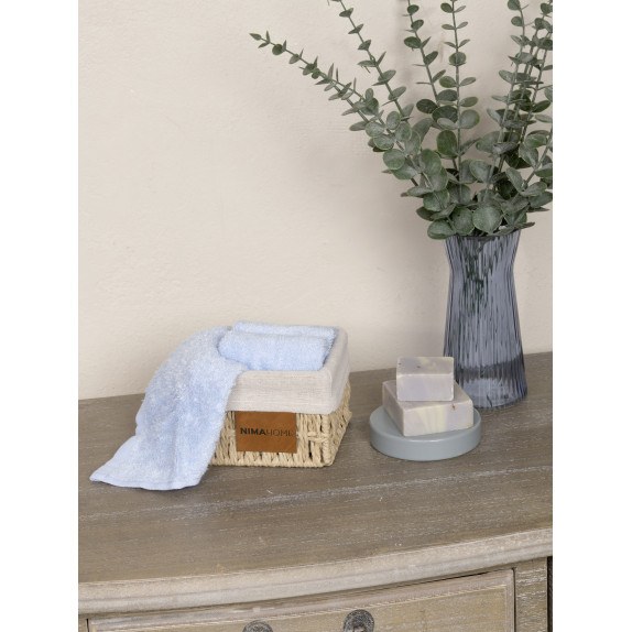 Καλαθάκι Με Λαβέτες 3 Τεμαχίων Nima Bamboo Bloom Light...