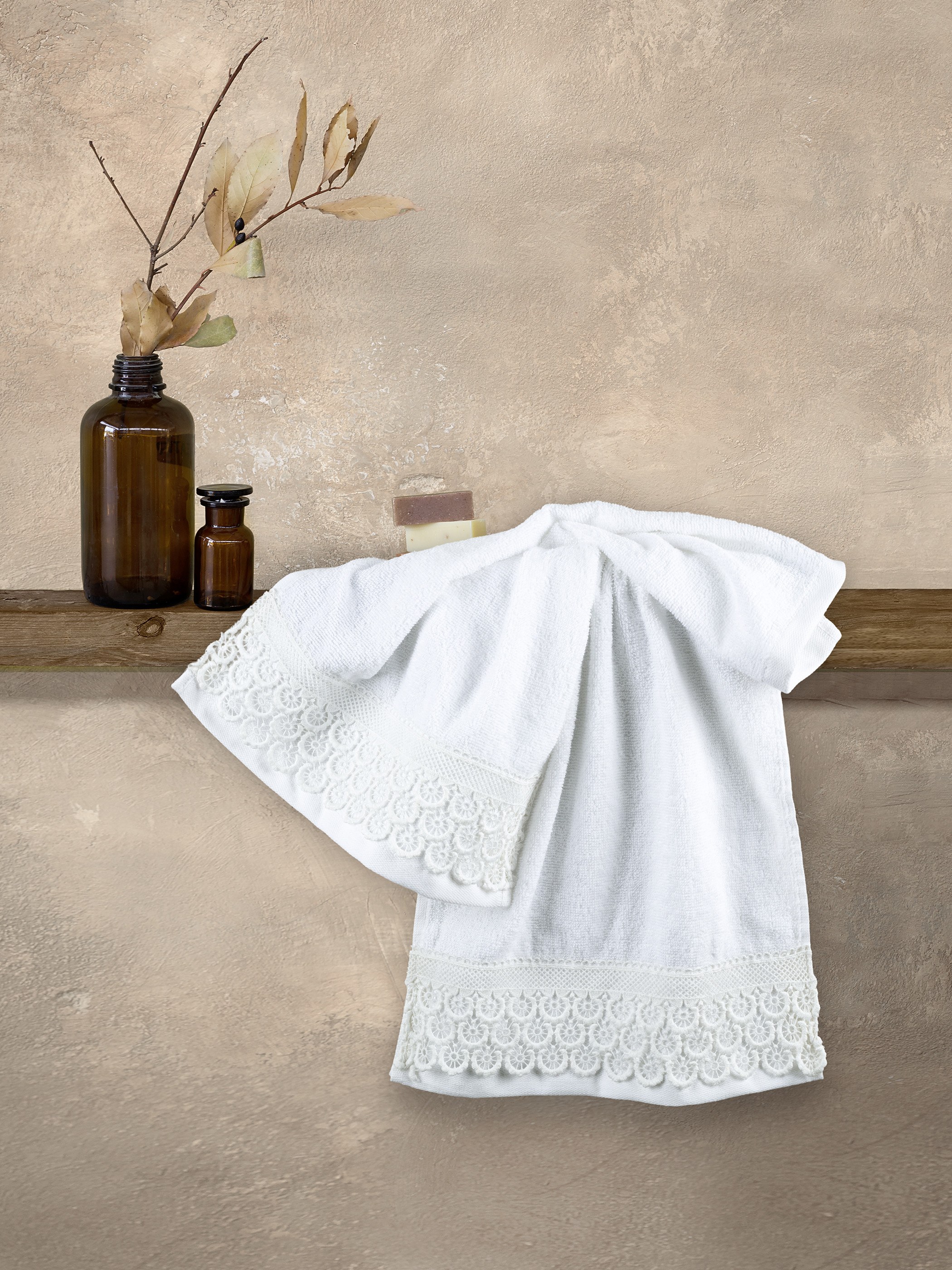 Nima - ΣΗΜΑΝΤΙΚΟ: Σε περίπτωση διαφοράς τιμής από το κατάστημα ισχύει παντα και μόνο η τιμή του καταστήματος Σετ Πετσέτες 2 Τεμαχίων Nima Union White 30x50