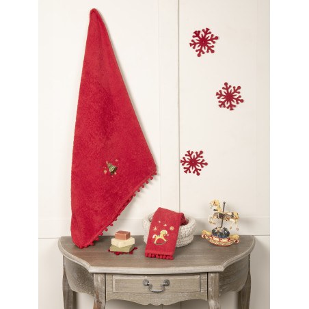 Σετ Παιδικές Πετσέτες 2 Τεμαχίων Nima Happy Christmas 30x50,70x140