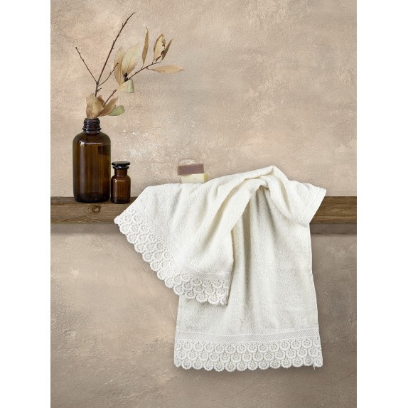 Σετ Πετσέτες 2 Τεμαχίων Nima Union Ivory 30x50