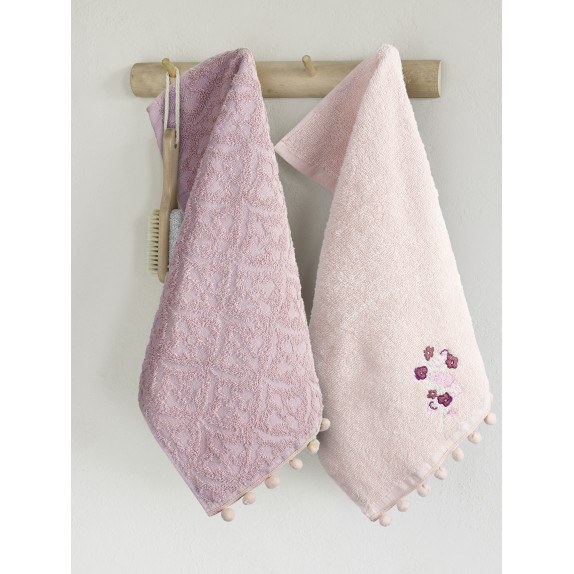 Σετ Πετσέτες 2 Τεμαχίων Nima Romance 30x50