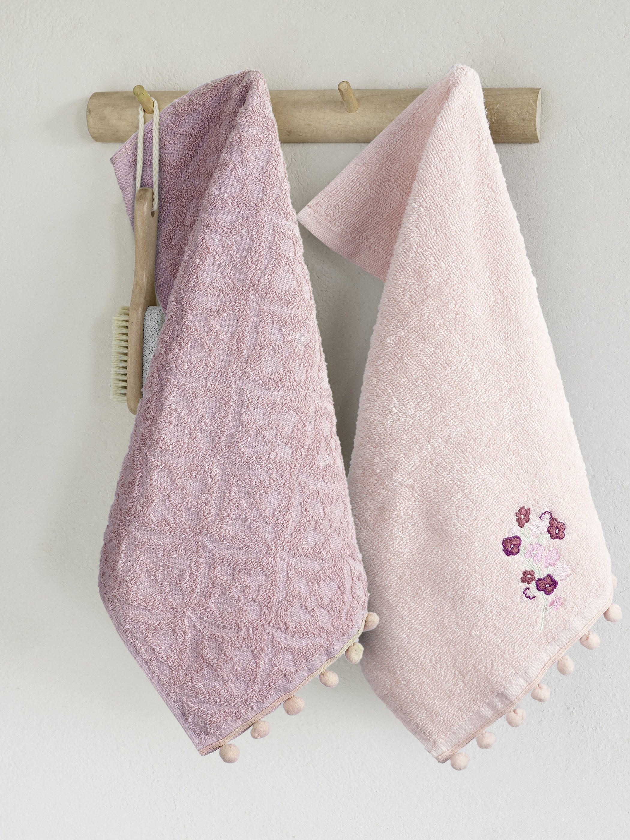 Σετ Πετσέτες 2 Τεμαχίων Nima Romance 30x50