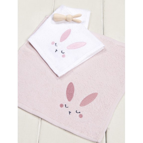 Σετ Πετσέτες 2 Τεμαχίων Nima Sweet Bunny 30x30