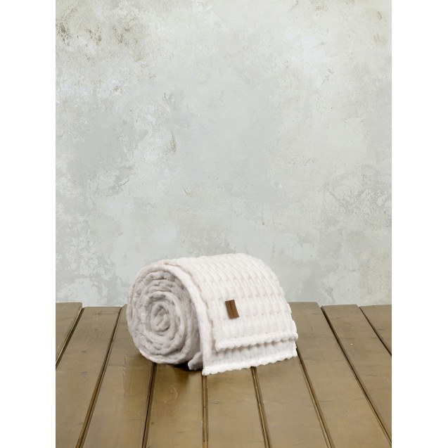 Κουβέρτα Υπέρδιπλη Nima Savara Ivory 220x240