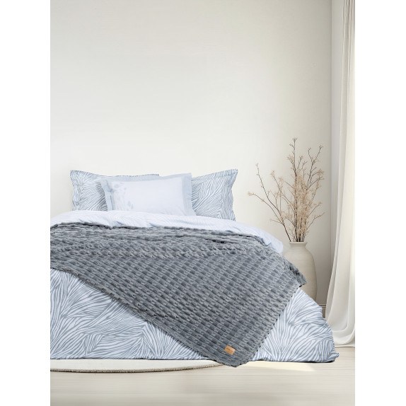 Κουβέρτα Υπέρδιπλη Nima Savara Dark Gray 220x240