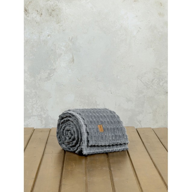 Κουβέρτα Υπέρδιπλη Nima Savara Dark Gray 220x240