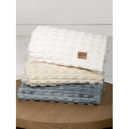 Κουβέρτα Καναπέ Nima Savara Light Beige 130x170