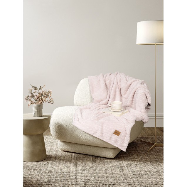 Κουβέρτα Καναπέ Nima Serenus Nude Pink 130x170