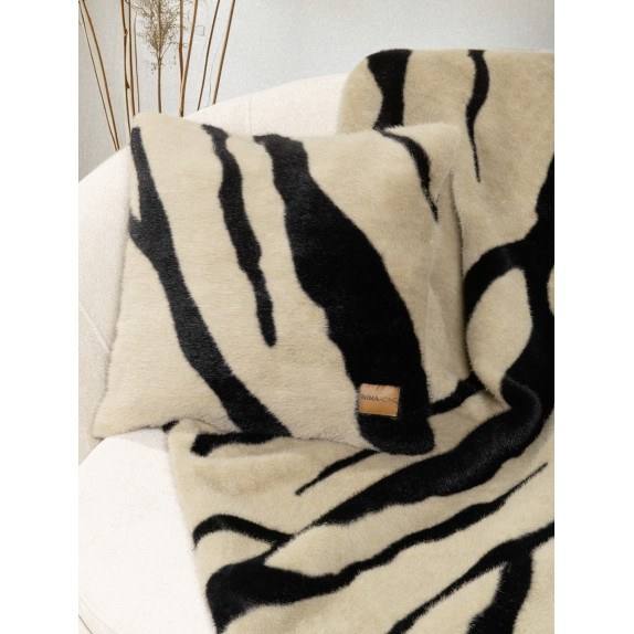 Μαξιλαροθήκη Διακόσμησης Nima Sebra Beige 45x45