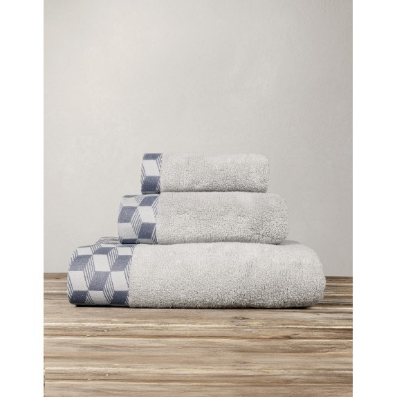 Πετσέτα Σώματος Nima Light Gray 90x145