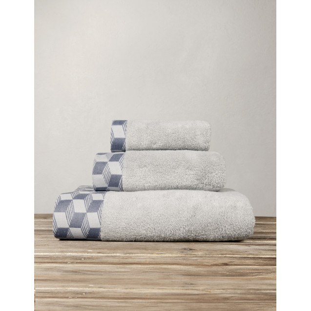 Πετσέτα Σώματος Nima Light Gray 90x145