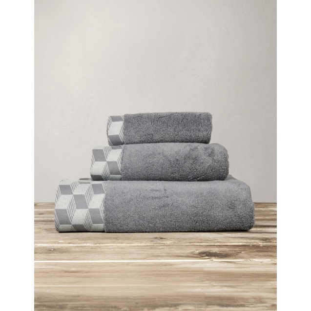 Πετσέτα Προσώπου Nima Dark Gray 50x100