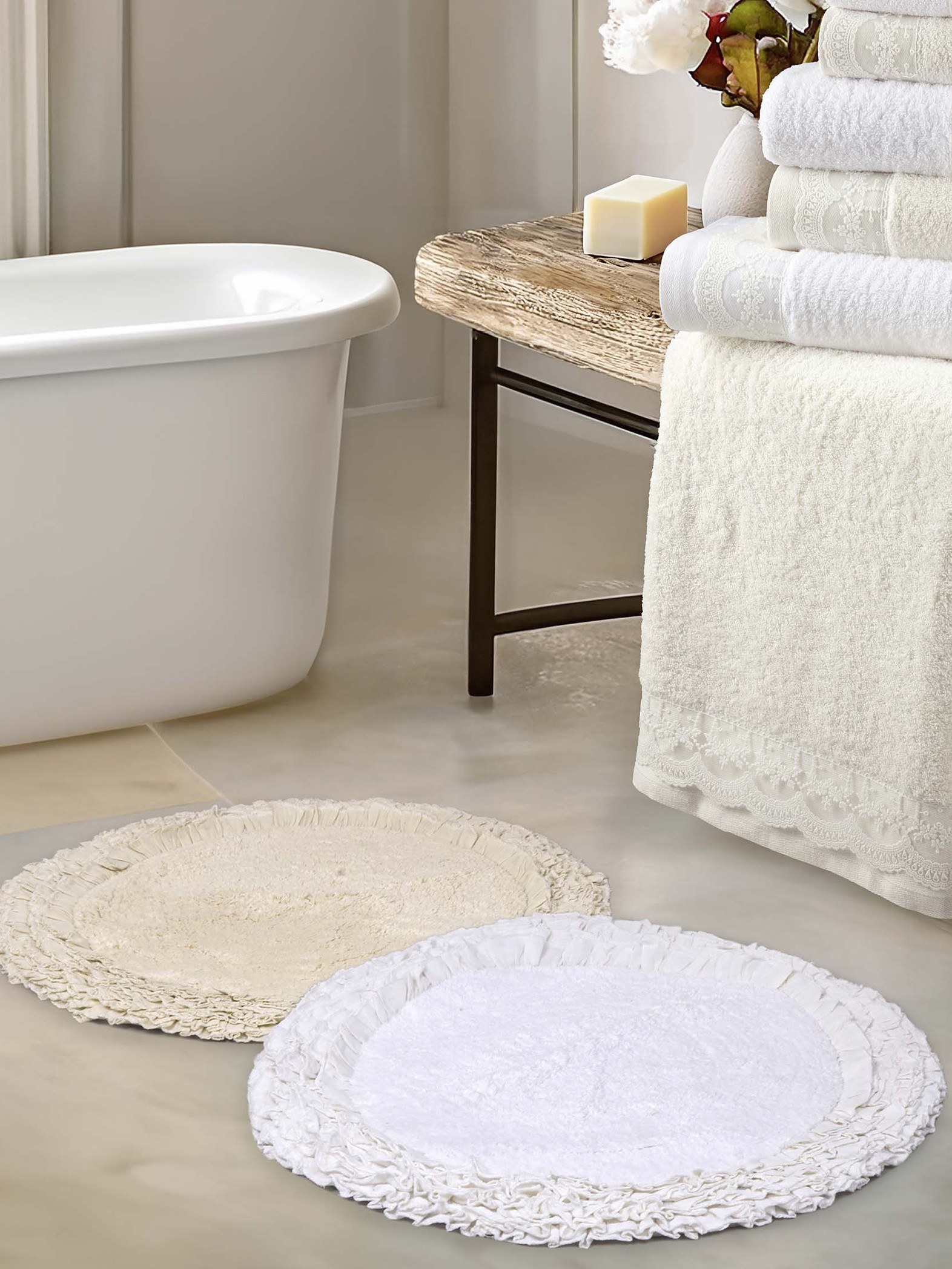 Πατάκι Μπάνιου Nima Eden Off White Δ60