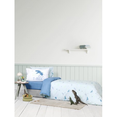 Σετ Παιδικά Σεντόνια Μονά με Λάστιχο 3 Τεμαχίων Nima Roar 100x200+30