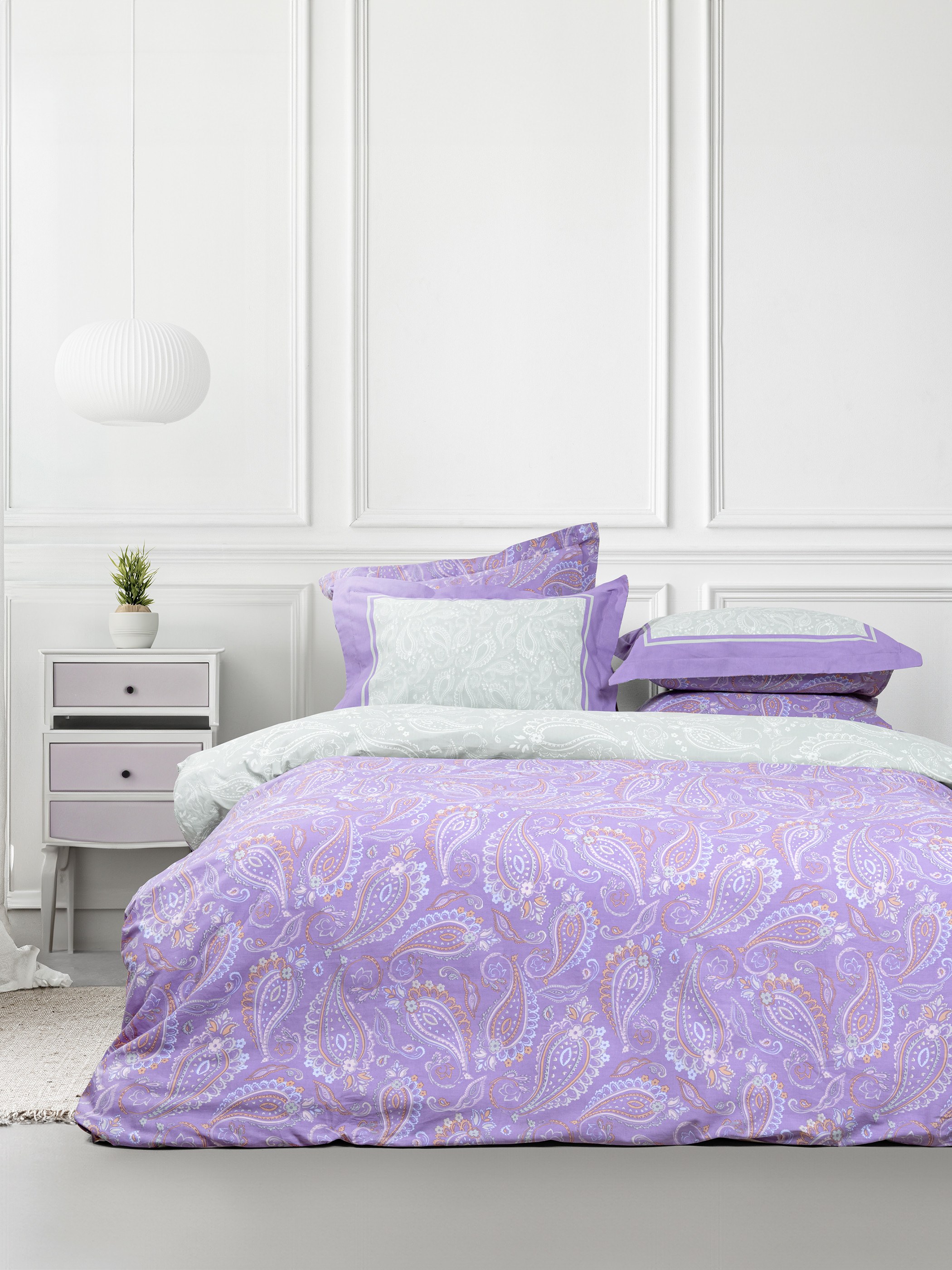 Σετ Παπλωματοθήκη King Size 3 Τεμαχίων Nima Flow 240x26