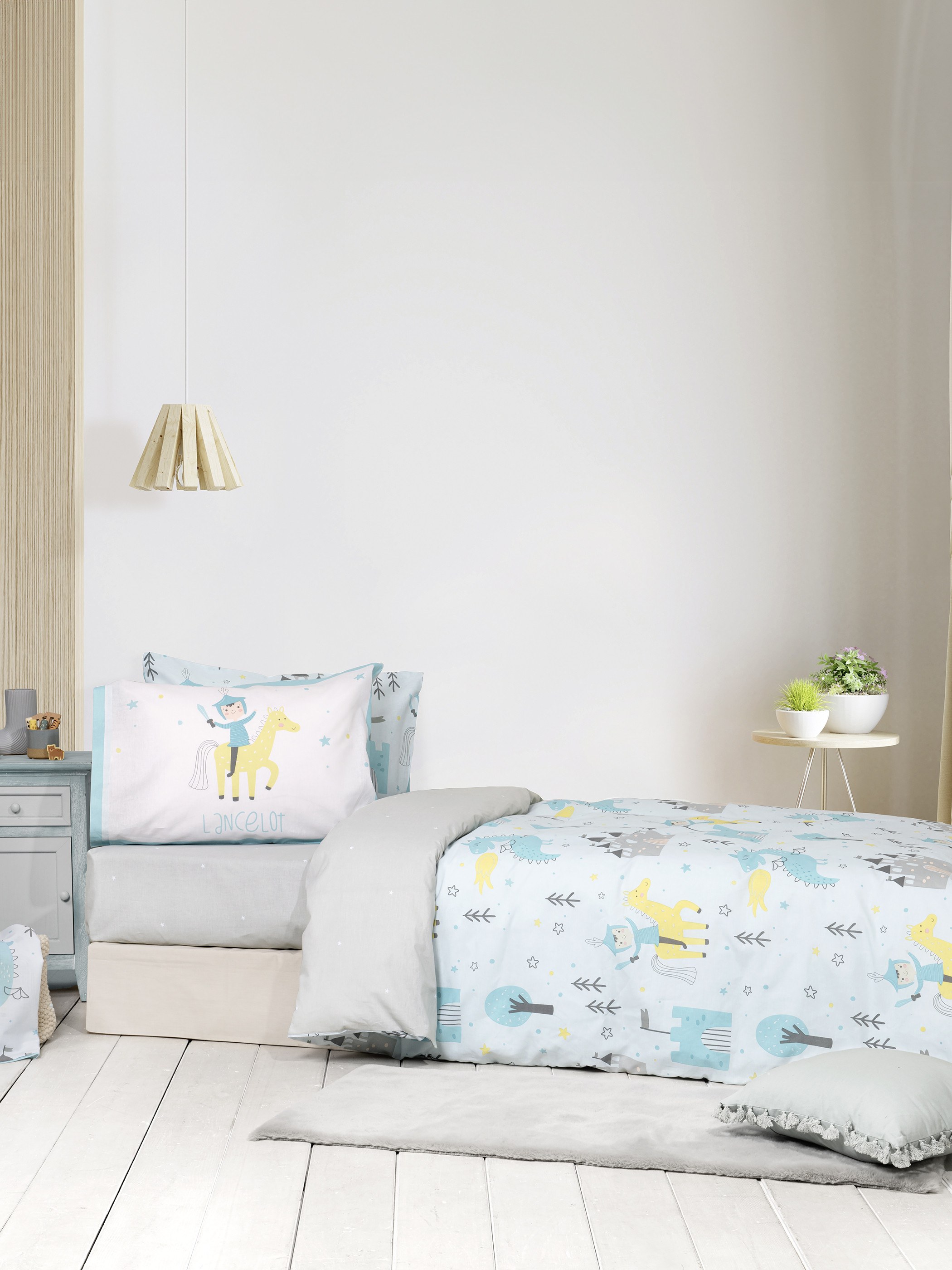 Σετ Παιδική Παπλωματοθήκη Μονή 2 Τεμαχίων Nima Lancelot 160x240