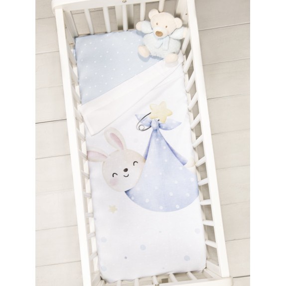 Σετ Σεντόνια Λίκνου 2 Τεμαχίων Nima Little Mister 70x110