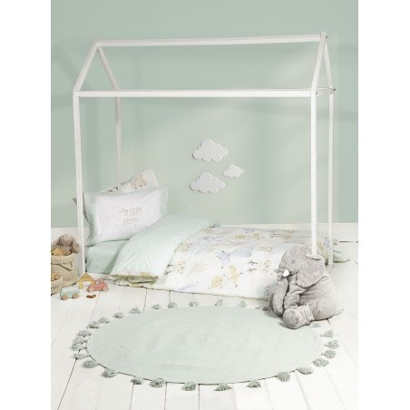 Σετ Παιδική Παπλωματοθήκη Μονή 2 Τεμαχίων Nima Happy Place 160x240