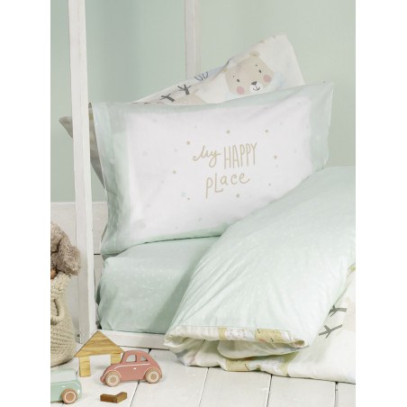 Σετ Παιδική Παπλωματοθήκη Μονή 2 Τεμαχίων Nima Happy Place 160x240