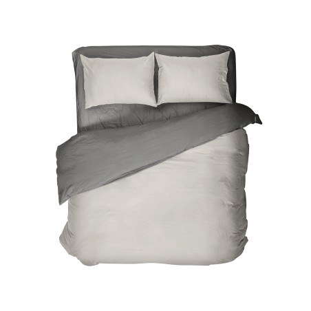 Παπλωματοθήκη King Size Nima Oat Beige / Midnight Gray 240x260