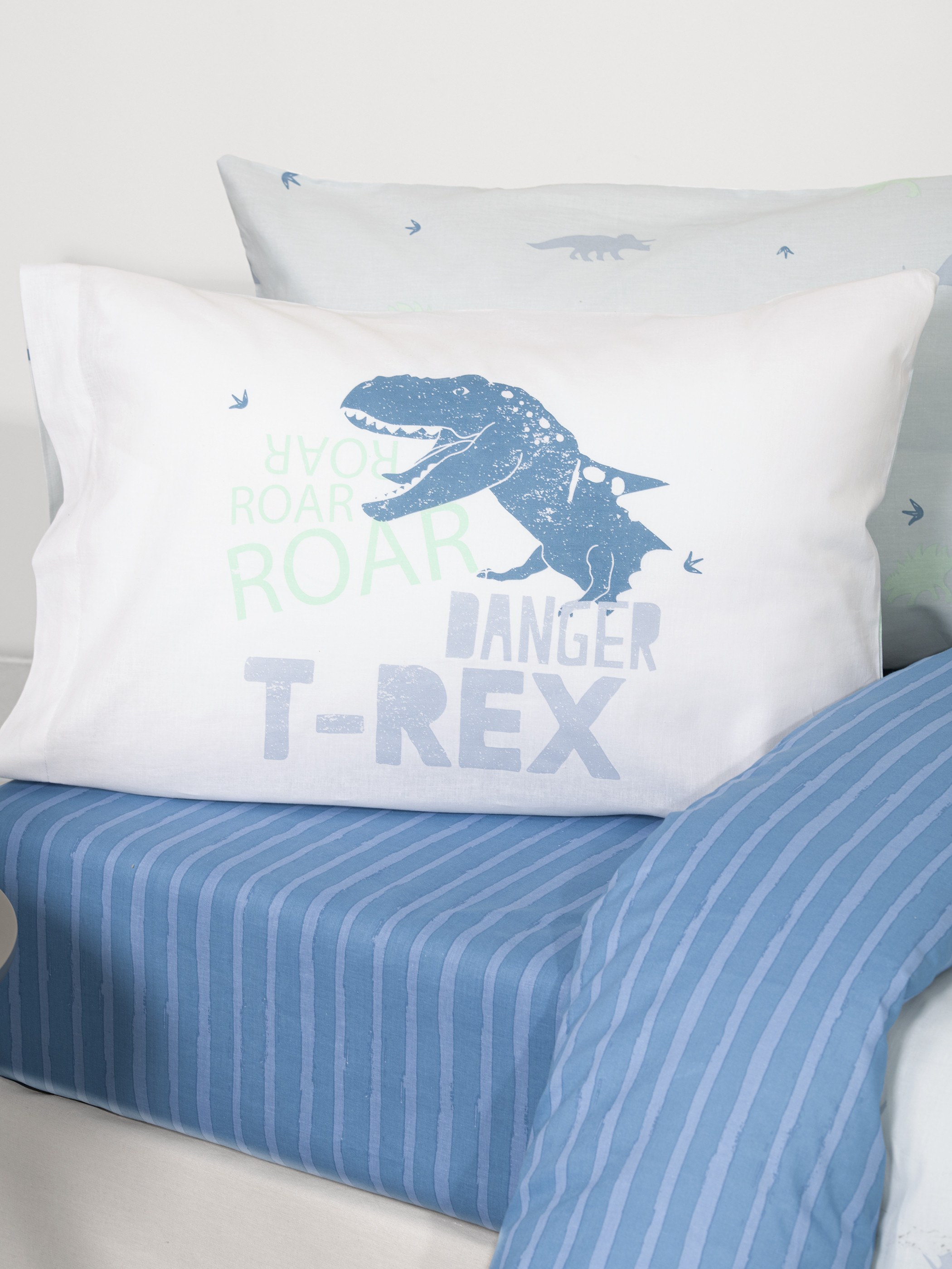 Σετ Παιδικές Μαξιλαροθήκες 2 Τεμαχίων Nima Roar 52x72