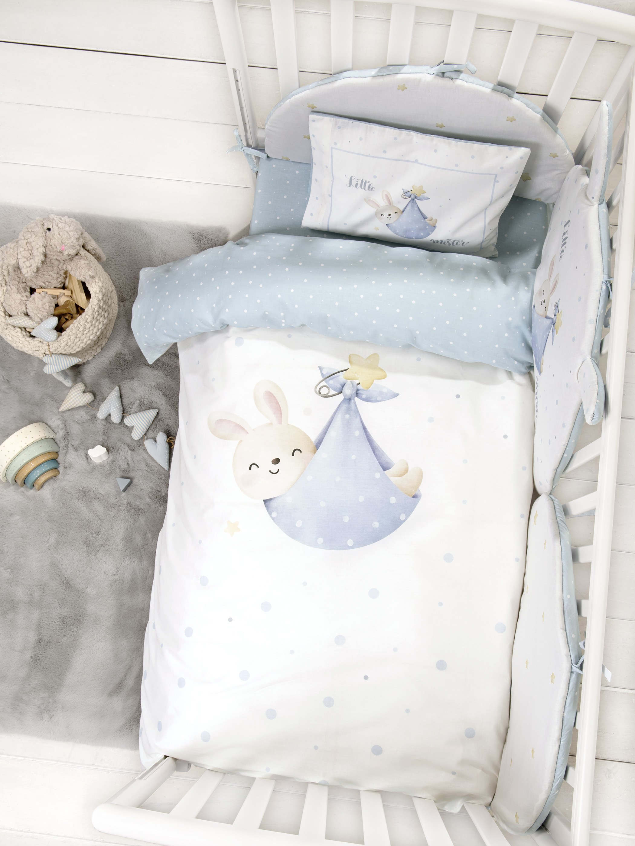 Σετ Παπλωματοθήκη Κούνιας Nima Little Mister 110x145