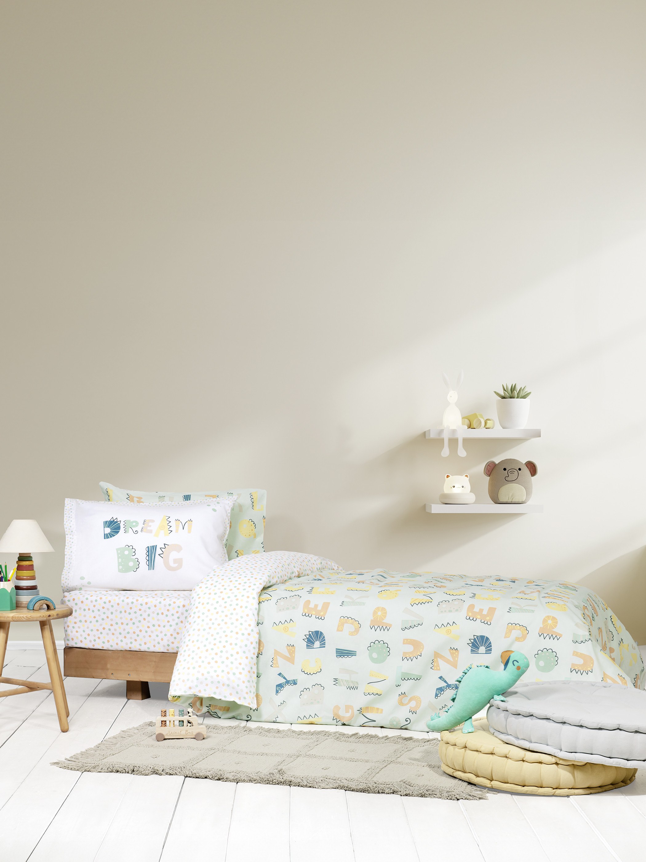 Σετ Παιδικά Σεντόνια Μονά 3 Τεμαχίων Nima Dream Big 170