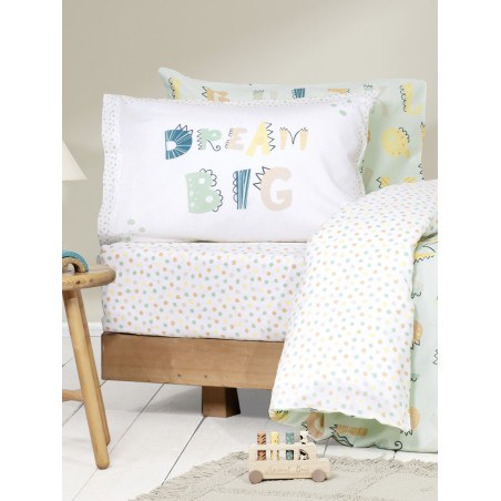 Σετ Παιδικά Σεντόνια Μονά 3 Τεμαχίων Nima Dream Big 170x255