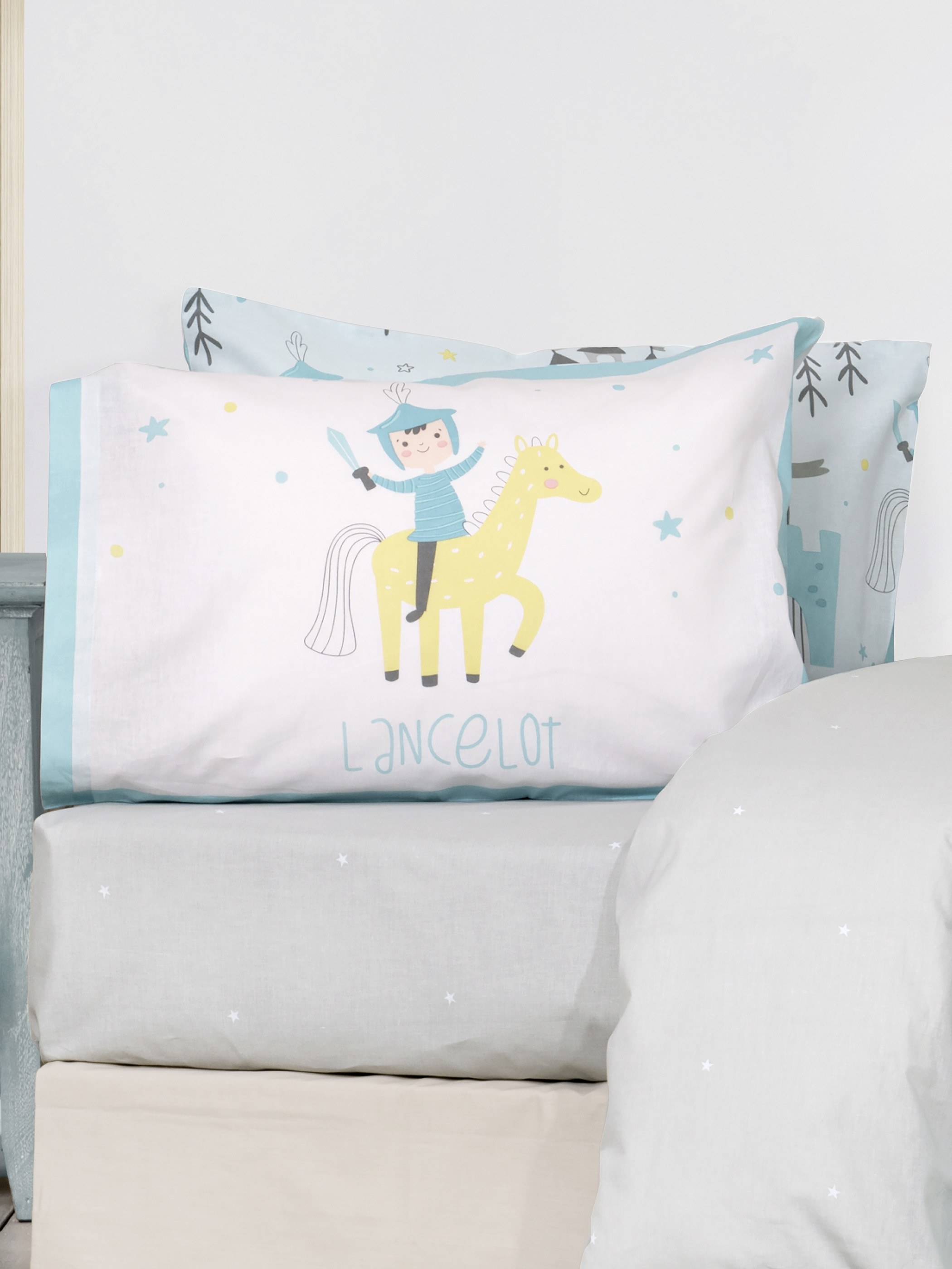 Σετ Παιδικές Μαξιλαροθήκες 2 Τεμαχίων Nima Lancelot 52x72