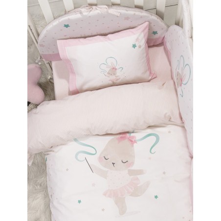 Σετ Παπλωματοθήκη Κούνιας Nima Ballet Bunny 110x145