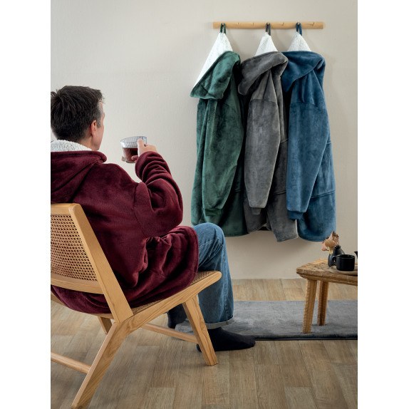 Κουβέρτα Καναπέ με Γούνα Sherpa Palamaiki Huhu/2 Red 90x100