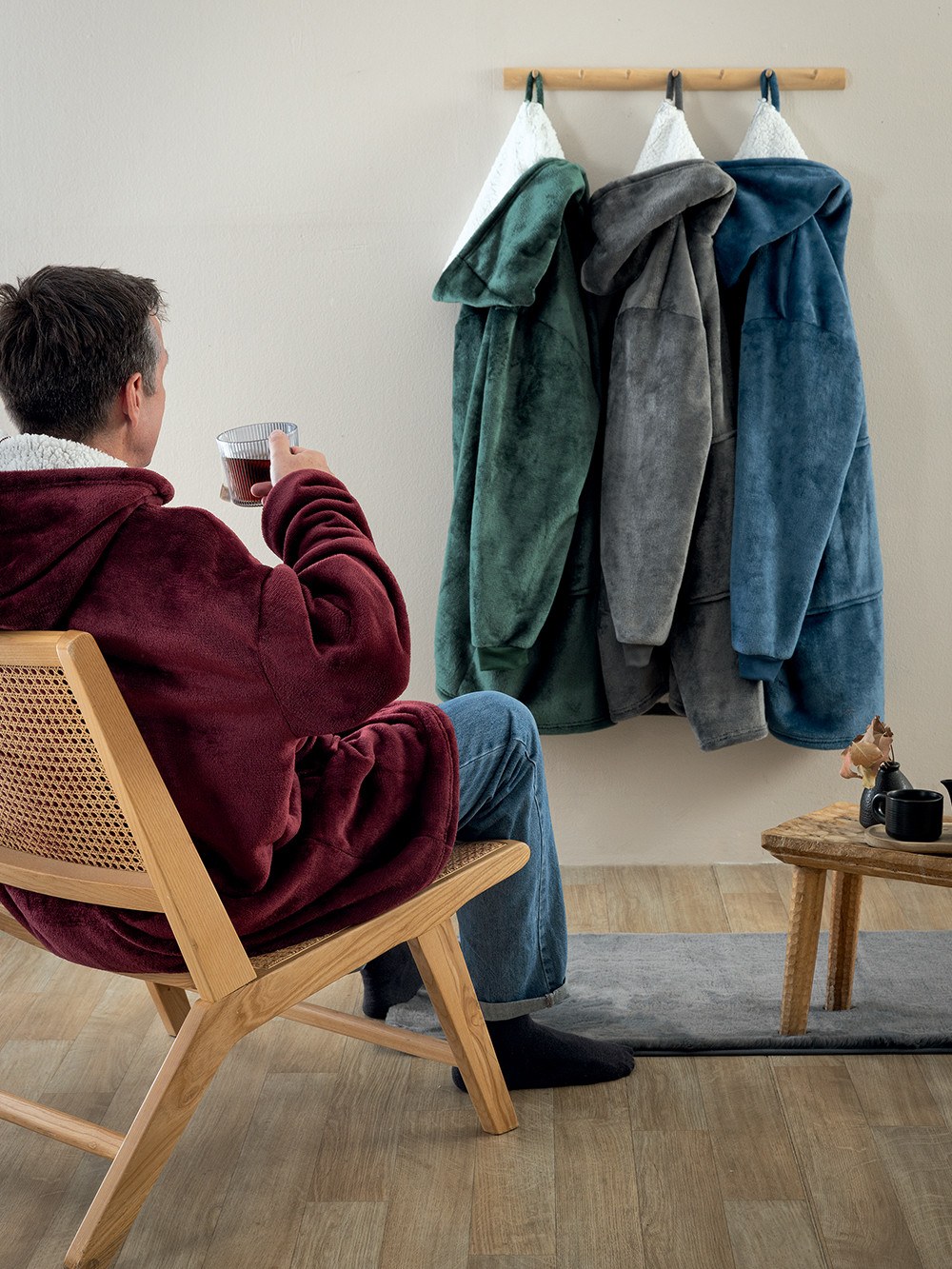 Κουβέρτα Καναπέ με Γούνα Sherpa Palamaiki Huhu/2 Red 90x100