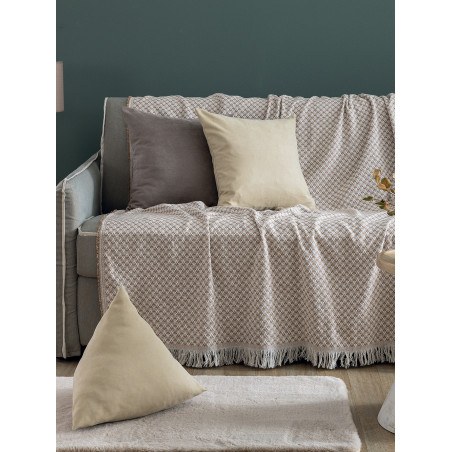 Μαξιλαροθήκη Διακόσμησης Palamaiki AS103 Moka 45x45