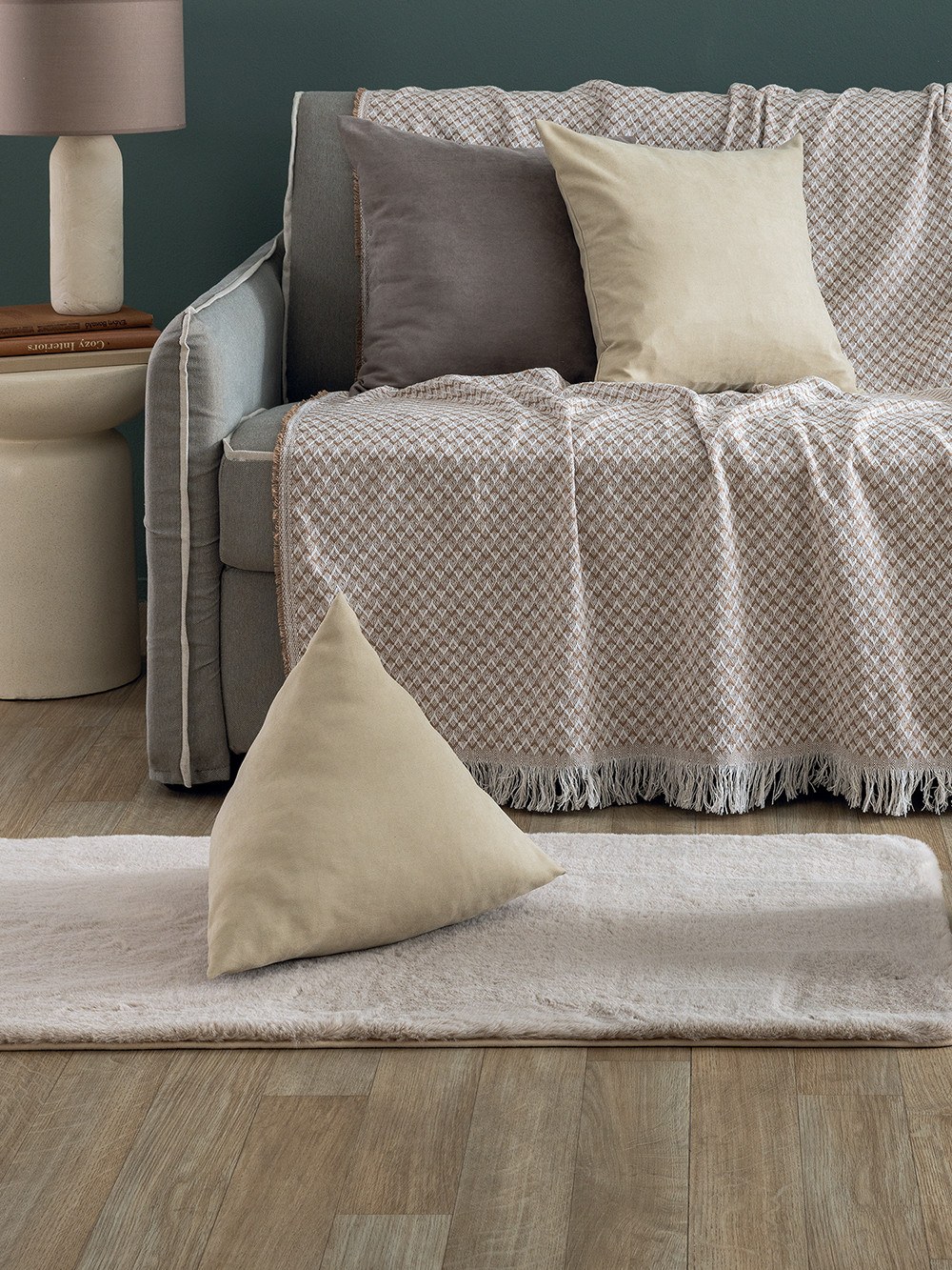 Μαξιλάρι Διακόσμησης Palamaiki AS104 Ivory 43x43x43