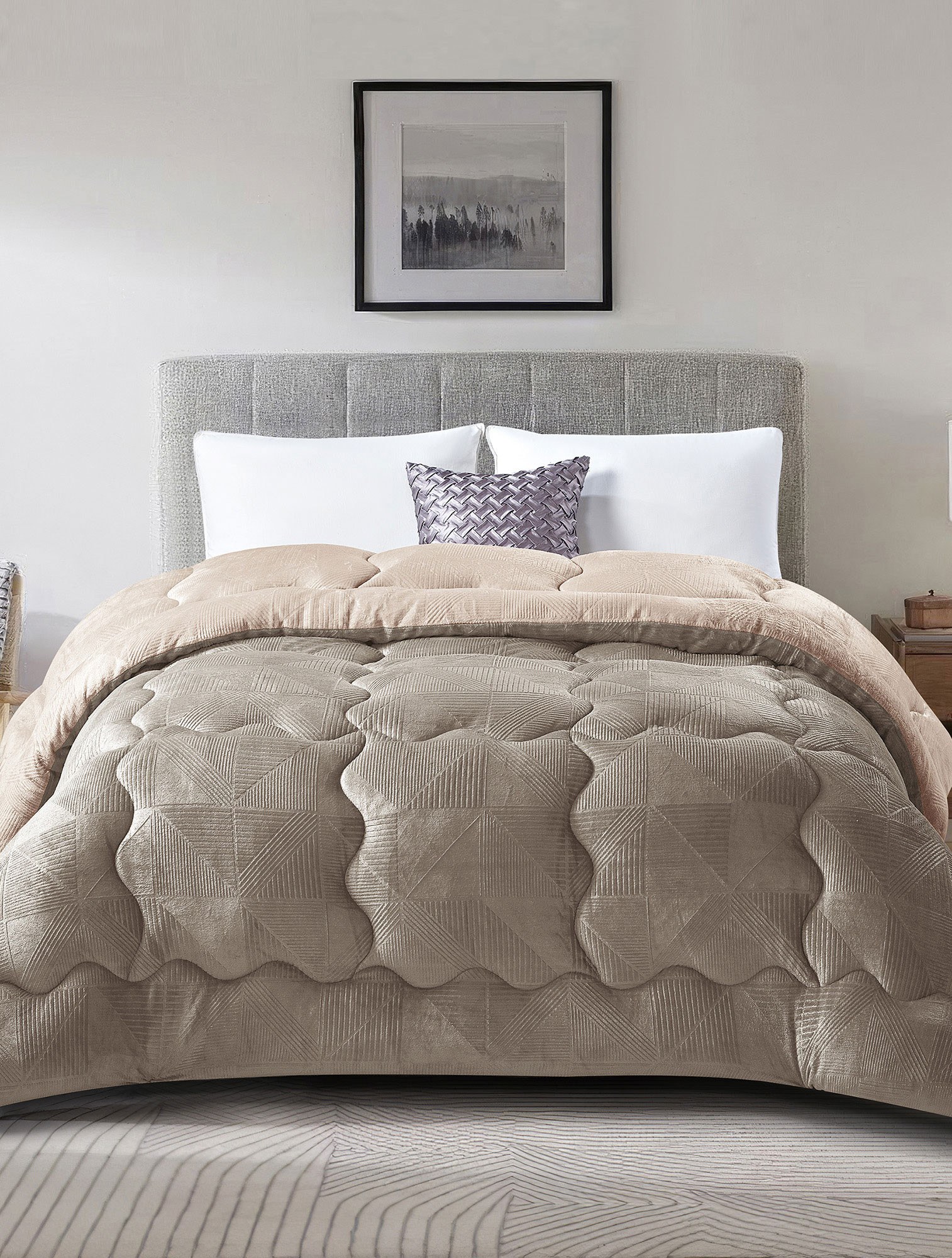 Κουβέρτες, Παπλώματα Anesis Home - ΣΗΜΑΝΤΙΚΟ: Σε περίπτωση διαφοράς τιμής από το κατάστημα ισχύει παντα και μόνο η τιμή του καταστήματος Κουβερτοπάπλωμα Ημίδιπλο Madi Nivoro Κρεμ 180x240