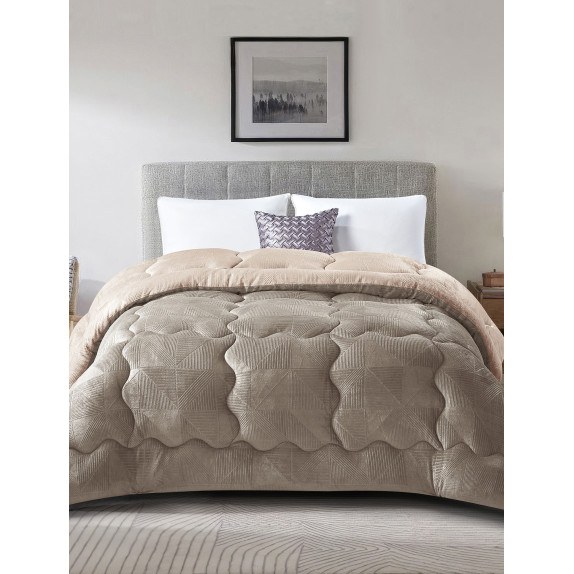 Κουβερτοπάπλωμα King Size Madi Nivoro Κρεμ 240x260