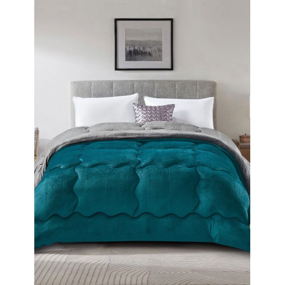 Κουβερτοπάπλωμα Υπέρδιπλο Madi Nivoro Πετρόλ 220x240