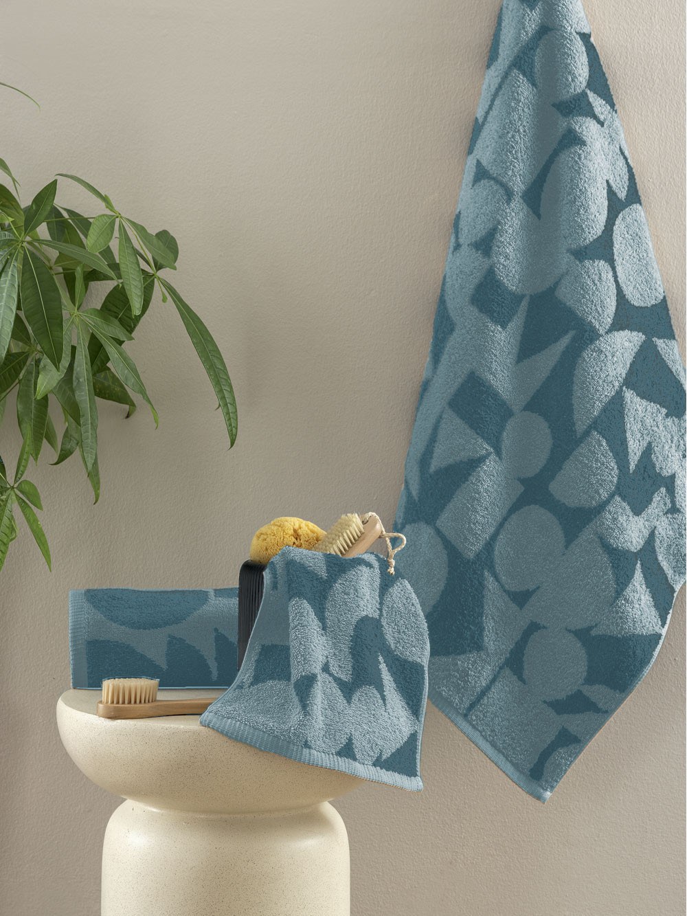 Palamaiki - ΣΗΜΑΝΤΙΚΟ: Σε περίπτωση διαφοράς τιμής από το κατάστημα ισχύει παντα και μόνο η τιμή του καταστήματος Σετ Πετσέτες 3 Τεμαχίων Palamaiki Tuv Sky 30x50,50x90,7